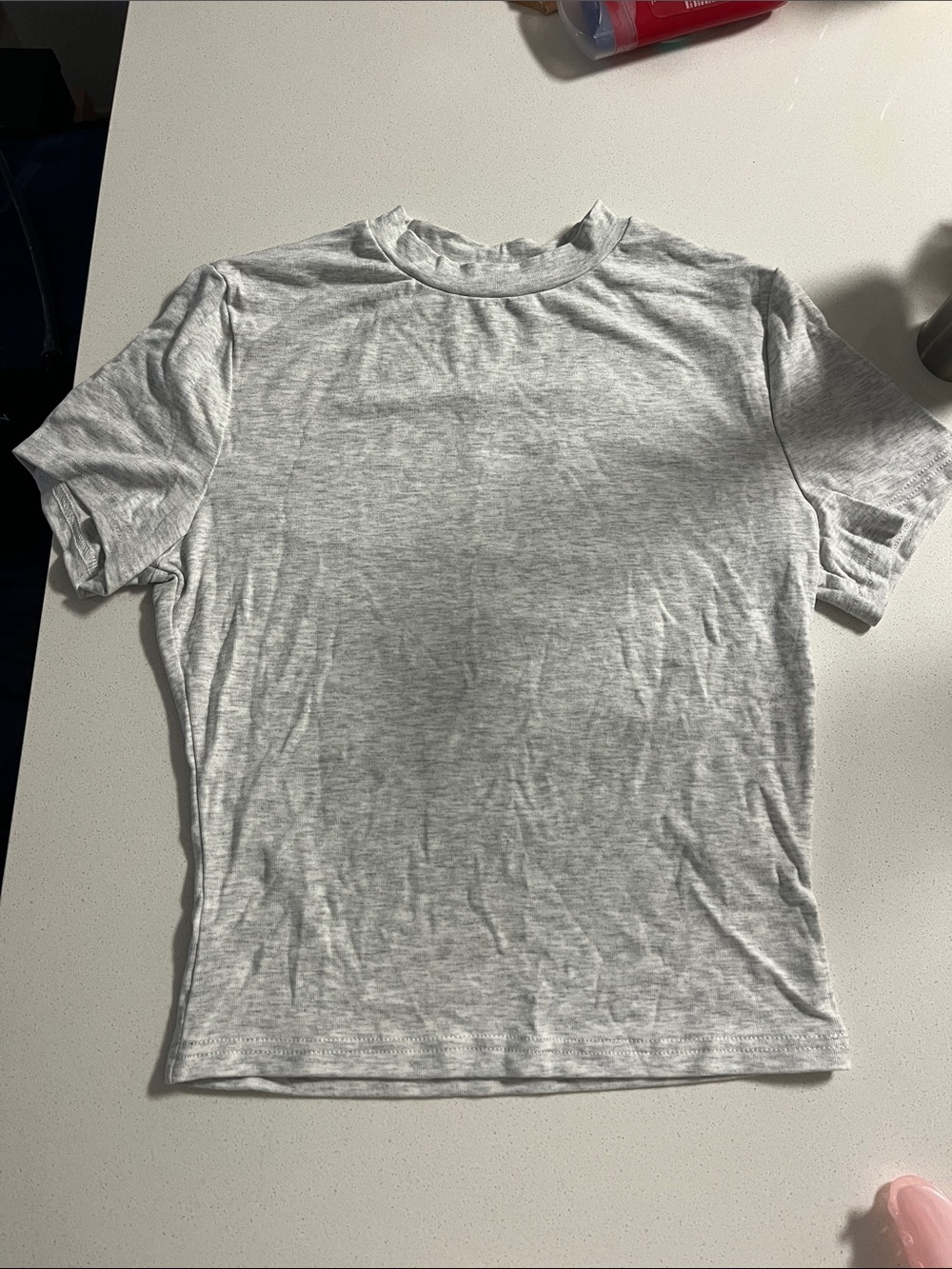 Classic Men's Heather Gray Crew Neck T-Shirt